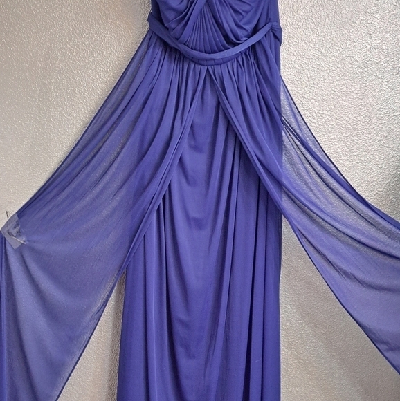 NWT David's Bridal Versa Convertible Cobalt Blue Formal Bridesmaid Dress - Picture 9 of 14